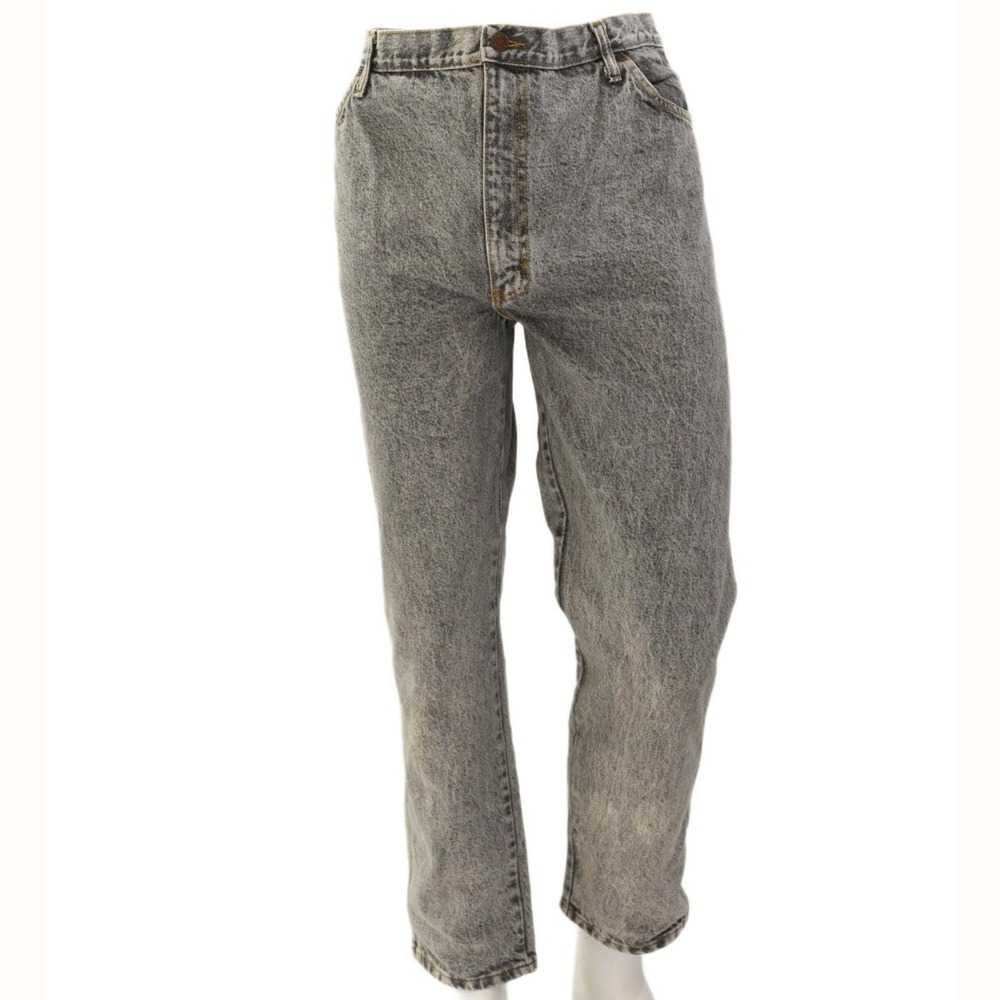 80s Vintage Bristol Blues Black Acid Wash Jeans Mens 38 Straight Leg Grunge
